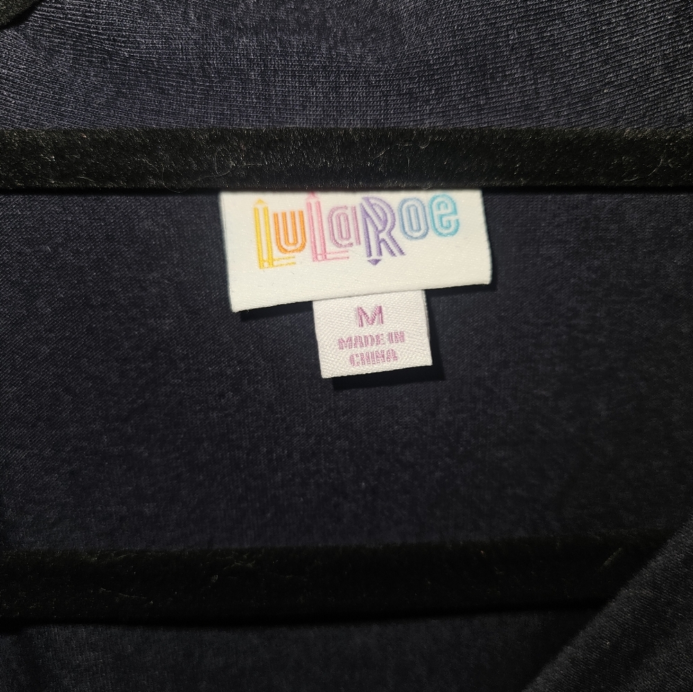 NWT LulaRoe Navy blue Ellie dress szM - Picture 4 of 8